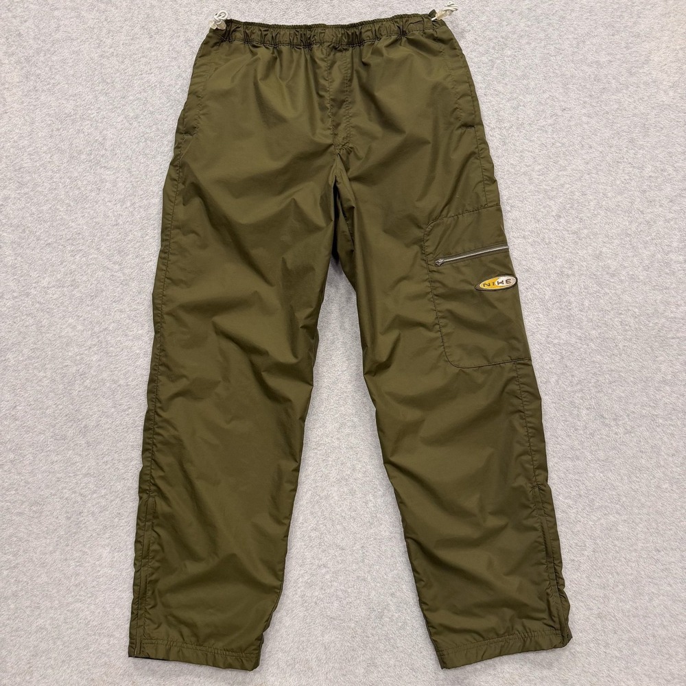 Vintage Nike Pants Mens M Olive Green Windbreaker